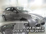Deflektory na Alfa Romeo Giulietta, +zadné, r.v.: 2010 -