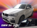 Deflektory na BMW X4 (F26), 5-dverová, 2014-2018 (predné)