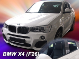 Deflektory na BMW X4 (F26) 2014-2018 (+zadné)
