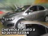 Deflektory na Chevrolet Aveo II sedan, 4-dverová (+zadné), r.v.: 2011 -