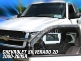 Deflektory na Chevrolet Silverado, 2/4-dverová, r.v.: 2000 - 2005