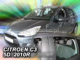 Deflektory na Citroen C3, 5-dverová 2009-2016 (+zadné)