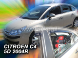 Deflektory na Citroen C4, 5-dverová (+zadné), r.v.: 2004 - 2010