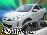 Deflektory na Citroen C4 AirCross, 5-dverová od 2012 (+zadné)