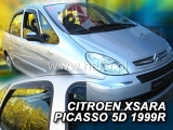 Deflektory na Citroen Xsara Picasso, 5-dverová (+zadné), r.v.: 1999 - 2010