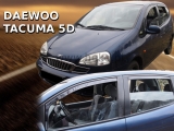 Deflektory na Daewoo Tacuma, 5-dverová (+zadné), r.v.: 2000 - 2011