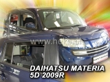 Deflektory na Daihatsu Materia, 5-dverová (+zadné), r.v.: 2006 -