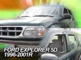 Deflektory na Ford Explorer II, 5-dverová (+zadné), r.v.: 1996 - 2001