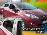 Deflektory na Ford Fiesta, 5-dverová (+zadné), r.v.: 2008 -