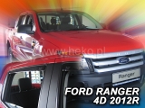 Deflektory na Ford Ranger, 4-dverová (+zadné), r.v.: 2012 -