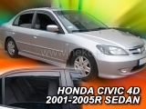 Deflektory na Honda Civic sedan, 4-dverová (+zadné), r.v.: 2001 - 2005