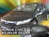 Deflektory na Honda Civic sedan, 4-dverová (+zadné), r.v.: 2012 - 2016