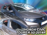 Deflektory na Honda Civic Tourer, 5-dverová (+zadné), r.v.: 2012 - 2016