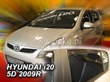 Deflektory na Hyundai i20, 5-dverová (+zadné), r.v.: 2009 - 2014