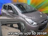 Deflektory na Hyundai ix20, 5-dverová (+zadné), r.v.: 2010 -