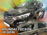Deflektory na Hyundai Tucson III, 5-dverová (+zadné), r.v.: 2015 -