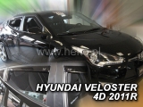 Deflektory na Hyundai Veloster, 4-dverová (+zadné), r.v.: 2011 -