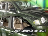 Deflektory na Jeep Compass, 5-dverová (+zadné), r.v.: 2007 - 2016
