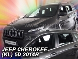 Deflektory na Jeep Cherokee, 5-dverová (+zadné), r.v.: 2014 -