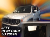 Deflektory na Jeep Renegade, 5-dverová (+zadné), r.v.: 2014 -