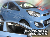 Deflektory na Kia Picanto II, 5-dverová, r.v.: 2011 - 2017