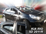 Deflektory na Kia Rio III hatchback, 5-dverová (+zadné), r.v.: 2011 - 2017