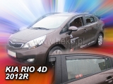 Deflektory na Kia Rio III sedan, 4-dverová (+zadné), r.v.: 2012 - 2017