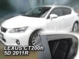 Deflektory na Lexus CT 200h, 5-dverová (+zadné), r.v.: 2011 -