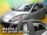 Deflektory na Mazda 3 II sedan, 4-dverová (+zadné), r.v.: 2009 - 2014