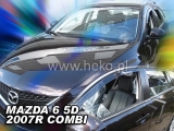 Deflektory na Mazda 6 GH combi, 5-dverová (+zadné), r.v.: 2007 - 2013