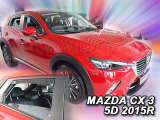 Deflektory na Mazda CX-3, 5-dverová (+zadné), r.v.: 2015 -