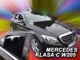 Deflektory na Mercedes Class C W205 sedan, 4-dverová (+zadné), r.v.: 2014 -