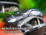 Deflektory na Mercedes Class S W221 long, 4-dverová (+zadné), r.v.: 2005 - 2013