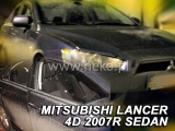Deflektory na Mitsubishi Lancer, 4/5-dverová (+zadné), r.v.: 2007 -