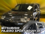 Deflektory na Mitsubishi Pajero Sport, 5-dverová (+zadné), r.v.: 2013 -