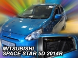 Deflektory na Mitsubishi Space Star, 5-dverová (+zadné), r.v.: 2014 -