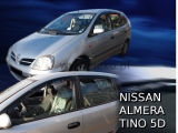 Deflektory na Nissan Almera Tino, 5-dverová (+zadné), r.v.: 2000 - 2006