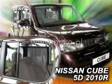 Deflektory na Nissan Cube, 5-dverová (+zadné), r.v.: 2010 -