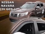 Deflektory na Nissan Navara IV, 4-dverová (+zadné), r.v.: 2014 -