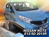 Deflektory na Nissan Note E12, 5-dverová (+zadné), r.v.: 2013 -