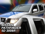 Deflektory na Nissan Pathfinder R51, 5-dverová (+zadné), r.v.: 2005 - 2012