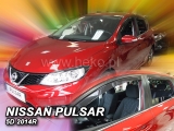 Deflektory na Nissan Pulsar, 5-dverová (+zadné), r.v.: 2014 -