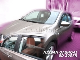 Deflektory na Nissan Qashqai, 5-dverová (+zadné), r.v.: 2007 - 2014