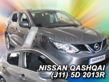 Deflektory na Nissan Qashqai II, 5-dverová (+zadné), r.v.: 2013 -