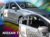 Deflektory na Nissan Tiida sedan, 4-dverová (+zadné), r.v.: 2007 -