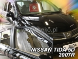 Deflektory na Nissan Tiida hatchback, 5-dverová (+zadné), r.v.: 2007 -