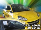 Deflektory na Opel Adam, 3-dverová, r.v.: 2013 -