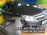 Deflektory na Opel Astra H sedan, 5-dverová (+zadné), r.v.: 2004 - 2014