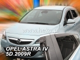Deflektory na Opel Astra J sedan/hatchback, 4/5-dverová (+zadné), r.v.: 2009 - 2015