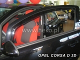 Deflektory na Opel Corsa D, 3-dverová, r.v.: 2006 - 2014